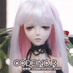 CYW000237 White/Pink Two Tone Long Natural