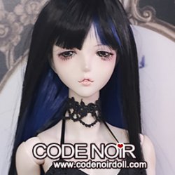 CYW000239 Black/Blue Two Tone Long Natural