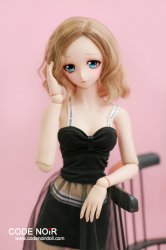 CSD000093 Black Stylish See-through Dress